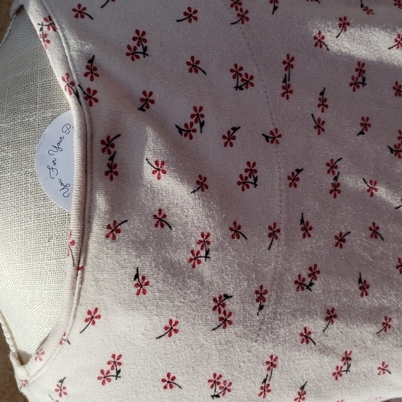 Vintage 90's Y2k Cabin Creek red ditzy floral Grandmacore relaxed fit top - Picture 4 of 6